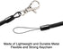 uxcell Retractable Coil Springs Lanyard, 3 Pcs Keychain Cord Holder Strap with Lobster Claw Clasps, Spiral Stretchy Anti-Theft Security Cable Rope...