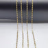 KEIAOUE 16.4 Feet Stainless Steel Paperclip Chains for Jewelry Making Gold Plated Bulk Bracelet Necklace Chain with Lobster Clasps and Jump Rings ...