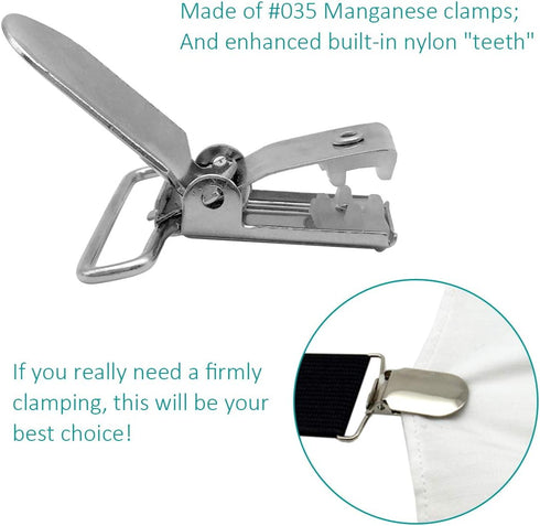 20-Piece Men's Suspender Clips Sheet Straps Holder Fasteners...