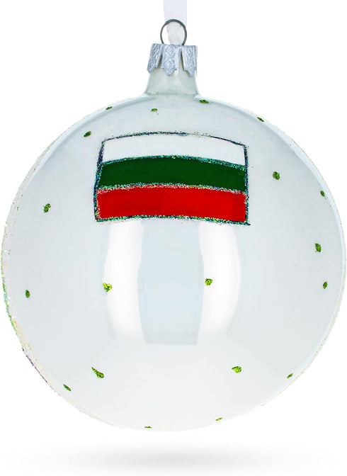 Nevski Cathedral, Sofia, Bulgaria Glass Ball Christmas Ornament 4 Inches...