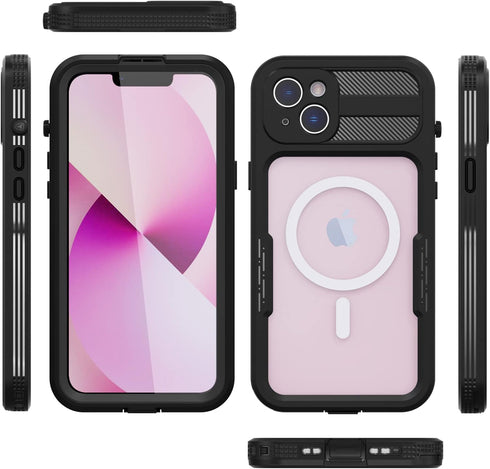 Waterproof Case for iPhone 14, iPhone 14 Case with Built-in Screen Protector Full-Body Heavy Duty Protection Rugged Shockproof Case for iPhone 14 ...