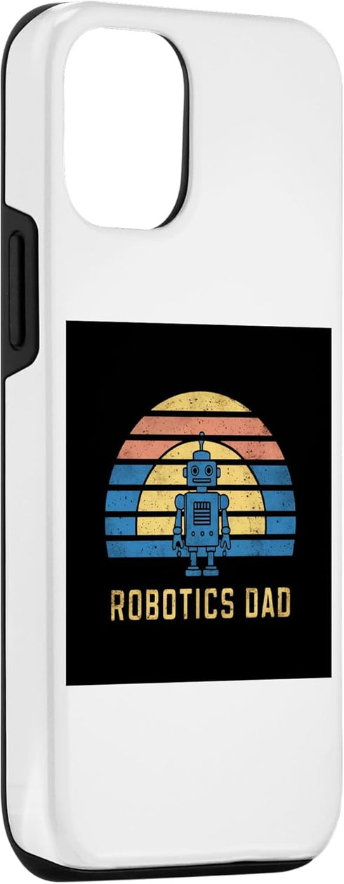 iPhone 13 Robotics Dad Vintage Cute Blue Robot Rainbow Retro Tee Case...