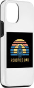 iPhone 13 Robotics Dad Vintage Cute Blue Robot Rainbow Retro Tee Case...