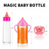 SCOM Magic Juice and Milk Nursing Bottle with Pacifier for Baby Doll Accessories, 3 Piece Pretend Play Feeding Toy Set for Age 4+ (PINK)...