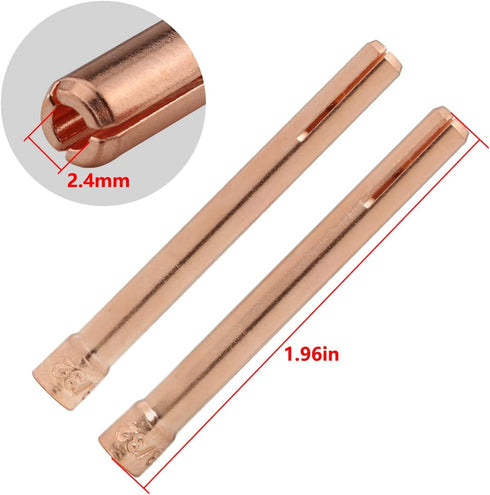10N24 TIG Collet Tip FMHXG 10PCS 3/32 " 10N24 2.4mm TIG Collet Tips Replacement for WP17 18 26 TIG Welding Torch Series, 10N24S Stubby Collet...