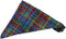 Mirage Pet Products Rainbow Party Plaid Bandana Pet Collar, Size 12, Black...