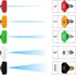 Pressure Washer Nozzle Tips, 5 Pack Tip Attachments Multiple Degrees Nozzles For 1/4 Inch Power Washer Wand, 4000 PSI 2.5 GPM, Quick Connect Fitti...