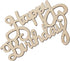 30Pcs Mini Birthday Wood Crafts DIY Cutout Wooden Slices Embellishments Unfinished Wood Ornaments Home Happy Birthday Decorations, 1.8x1.3 in...
