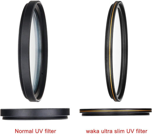 waka 77mm MC UV Filter - Ultra Slim 16 Layers Multi Coated Ultraviolet Protection Lens Filter for Canon Nikon Sony DSLR Camera Lens...