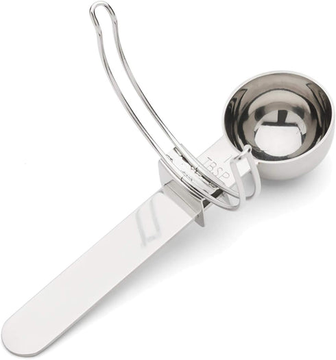 Jarware 82655 Stainless Steel Regular-Mouth Coffee Scoop, Metallic, 1 Tablespoon, Stainless Steel...