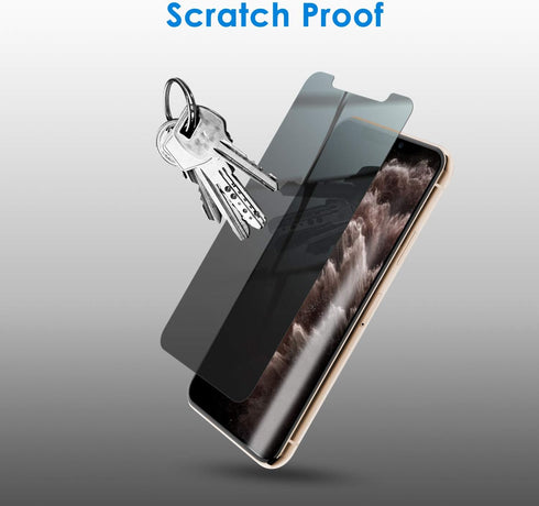 JETech Privacy Screen Protector for iPhone 11 Pro, iPhone Xs and iPhone X 5.8-Inch, Anti Spy Tempered Glass Film, 2-Pack...