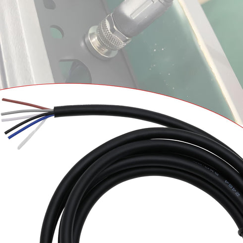 5 Pin M12 Sensor Connector Straight Aviation Cable Female to Female Aviation Socket Waterproof Electrical Cable for Industrial Automation Control...