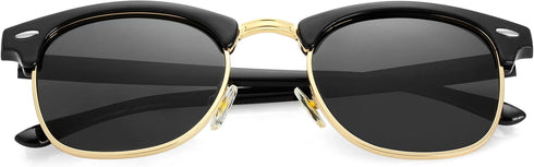 Classic Semi Rimless Polarized Sunglasses for Men Women Sports Sun Glasses...