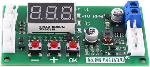 DONGKER Fan Temperature Controller Module,DC 12V 24V 48V 4-Wire PWM Driver Module for PC Fan/Alarm...