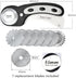 45mm Rotary Cutter with 7pcs Replacement Blades, Ergonomic Handle Rolling Cutter with Safety Lock for Fabric, Leather, paper, Crafting, sewing, Qu...