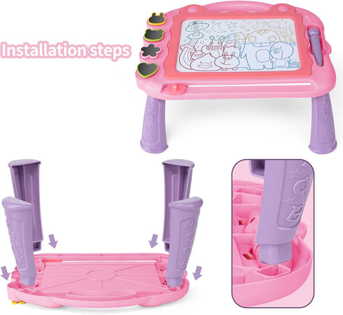 Magnetic Drawing Board Sketch Doodle for 3 4 5 Year Old Baby, Educational Learning Toys Age 3-5 Year Old Girls, Erasable Doodle Board for Kids, To...