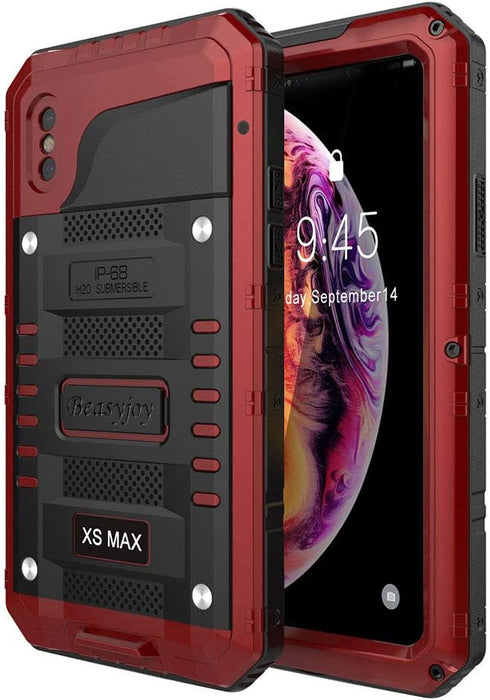 Beasyjoy Fit for iPhone Xs Max Case, Heavy Duty Built-in Screen Protector Full Body Protective Waterproof Shockproof Tough Rugged Military Grade D...
