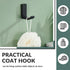APLusee 2 Pack Bath Robe Hook, 304 Stainless Steel L Shape Coat Holder, Bathroom Home Accessories Matte Black...