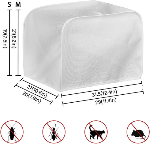 2 Slice Toaster Cover with Coffee Pattern Small Appliance Bread Cover Toaster Oven Dustproof Protection and Fingerprint Cover, Waterproof Covers...