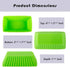 Webake Rectangular Jumbo Cupcake Liners, 4.3 Inch Silicone Baking Cups Reusable Muffin Cups Nonstick Mini Loaf Pan (Pack of 12)...