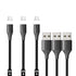N. NETDOT Magnetic Charging Cable, Gen10 Nylon Braided Magnetic Phone Charger Compatible with USB-C,Type C Devices and Phones(3.3ft/3 pack black)...