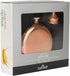 Luxury Stainless Steel Mini Hip Flask with Decanting Funnel, 140 ml (5 fl oz) -Copper Effect, 8.7 x 2.5 x 10 cm...