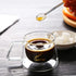 4 Pcs Clear Glass Tea Spoon Glass Stirring Spoon Stick Long Handle Coffee Stirrer Iced Tea Spoon Glass Stirring Spoon for Cocktail Tea Dessert App...