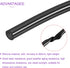 DMiotech 5/16"(8mm) ID 1/2"(12mm) OD 3.3 Feet Silicone Tube Black Industrial Silicone Tubing for Water Air Pump...