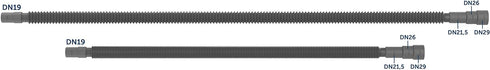 EasyDrain 7 FEET Expandable and retractable Washing machine and dishwasher Drain Hose Fits diameters: 3/4”, 7/8" & "1” inches