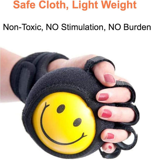 Anti-Spasticity Ball Splint, 2 in 1 Hand Splint for Stroke Hemiplegia Rehabilitation Finger Training Equipment Finger Wrist Hand Orthosis With Bal...