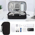 Electronic Organizer Bag, Waterproof Portable Travel Cable Storage Bag, Multifunctional Cord Storage Case for USB Drive, Dard Drive, Power Bank, C...