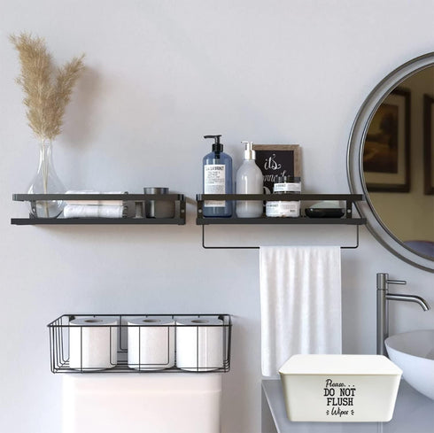 Baby Wipes Dispenser for Bathroom,Please DO NOT Flush Wipes Container Holder White,Upgarde Size (8.2L x 4.9W x 3.9H inches) Wipes Box Dispenser fo...