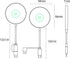 Magnetic Wireless Charger Compatible with Mag-Safe Charger, 15W Fast Charging Wireless Charger Pad for iPhone 15/14 Pro/Pro Max/Plus, 13/12 Pro/Pr...