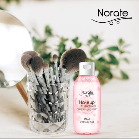 Norate Makeup Brush Cleaner, Make Up Brush Cleansers Solution, Makeup Cleaner for Makeup Brushes, Beauty Sponge, Powder Puff, Deep Clean Brush Sha...