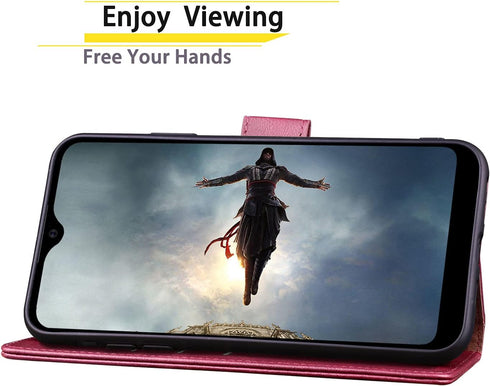 SUANPOT for Samsung Galaxy A32 5G with RFID Blocking Leather Wallet case Credit Card Holder, Flip Folio Book Phone case Shockproof Cover for Women...