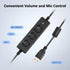 AGPTEK® Hands-Free Call Center Noise Cancelling Corded Monaural Headset USB Headset with Microphone for PC Headphone with Mic Mircrophone - Cord w...