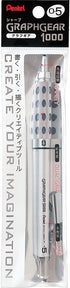 Pentel Packaged Graph Gear 1000 Automatic Drafting Pencil, 0.5mm, Grey Accents, 1 Pencil (XPG1015)...