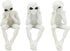 Ebros Glow in The Dark See Hear Speak No Evil Alien Shelf Sitters Set of 3 Extra Terrestrial Creatures Alien Figurines...