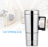 Pwshymi 12V/24V 300ml Car Electric Heating Mug Warmer with Solid Stainless Steel Interior Keep Beverage Coffee Warmer for Travel for Car Power Sup...