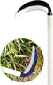 TOYPOPOR Carbon Steel Grass Sickle, 15'' Japanese Gardening Weeding Weeder, Garden Hand Tool, Farming Weed Remover, Scythe Blade Cutter, Manual Mo...