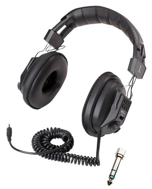 Califone 3068AV Stereo/Mono Headphones, 3.5 mm Stereo Plug, Black......
