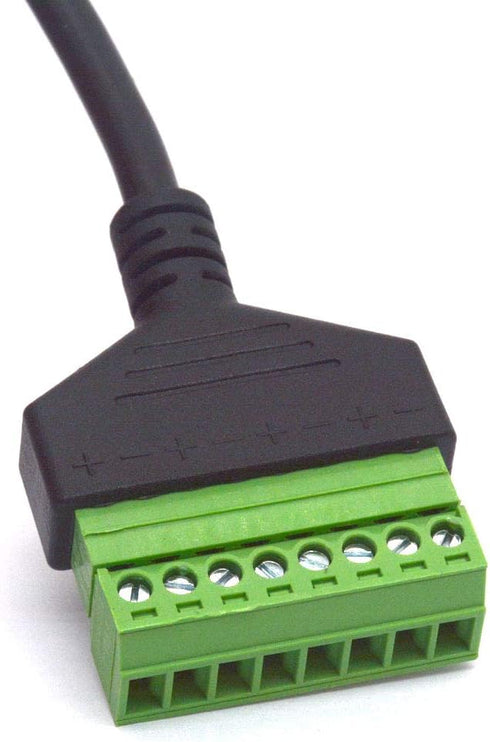 RJ45 Screw Terminal, Ethernet RJ45 Female Plug to 8 Pin Screw Terminal Block Connector for Cat7 6 5 CCTV AV DVR UTP Network Adapter Extension Cord...