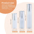 LONGWAY 1.7oz 50ml Airless Cosmetic Cream Pump Bottle Travel Size Dispenser Refillable Containers/Foundation Travel Pump Bottle for Shampoo?Pack o...