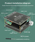 C160H TDA7498E Bluetooth 5.0 Digital Power Amplifier Board 12-36V AUX 2 x 160W Speaker Stereo Audio AMP Module Home Music Input DC12-36V...