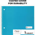 Mead Spiral Notebooks, 1 Subject, Wide Ruled Paper, 70 Sheets, 10-1/2 x 7-1/2 inches, Blue, 4 Pack (38400)...