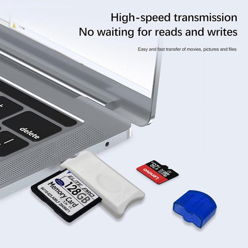 4 Pack USB SD Card Reader for PC, Micro SD Card to USB Adapter, Card Reader for Camera Memory Card Reader, Wansurs Card Reader for Laptop...
