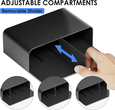 MaxGear Dry Erase Marker Holder Magnetic Pen Holder for Fridge, Dry Erase Board & Locker Organizer, Remote Control Holder for Wall Marker Holder, ...