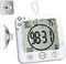 Waterproof Hanging Wall Clock Shower Timer, Large Digital Bathroom Alarm Clock for Kids, Big Visual Kitchen Cooking Countdown Timer, Bath Temperat...