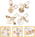 jojofuny Key Chain for Women Ladies 4 Pcs Pearl Shell Shape Key Ring Lovely Keychains for Girls Dree up Accessories...