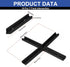 4Set T-Track Intersection kit Black for Woodworking, Universal Aluminum T Tracks Tool Accessories...